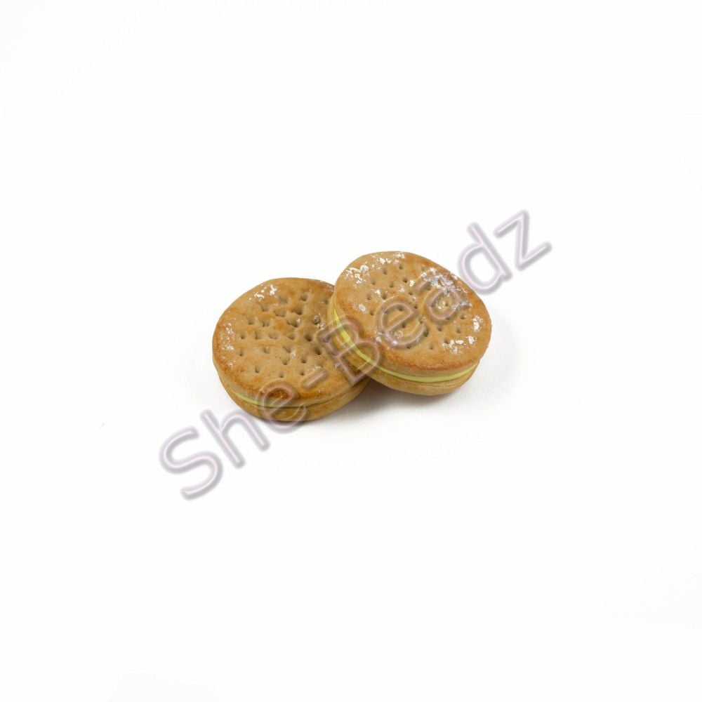 Fimo Ritz Cheezy Cracker Charms Pk 10