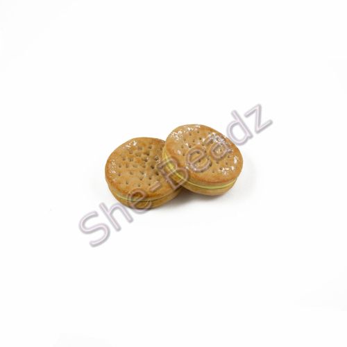 Fimo Ritz Cheezy Cracker Charms Pk 10