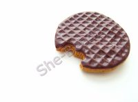 Fimo Large Chocolate Hobnob Biscuit Pendants (Bitten) Pk 2