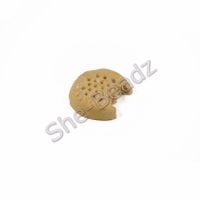 Fimo Shortbread Biscuit Charm Beads (Bitten) Pk 10