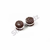 Fimo Chocolate Sponge Drop Charm Beads Pk 10