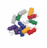 Fimo Glitter Tiny Jelly Baby Charms Pk 14