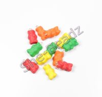 Fimo Tiny Gummy Bear Charms (solid colour) Pk 12