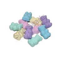 Fimo Pastel Coloured Gummy Bear Charms Pk 12