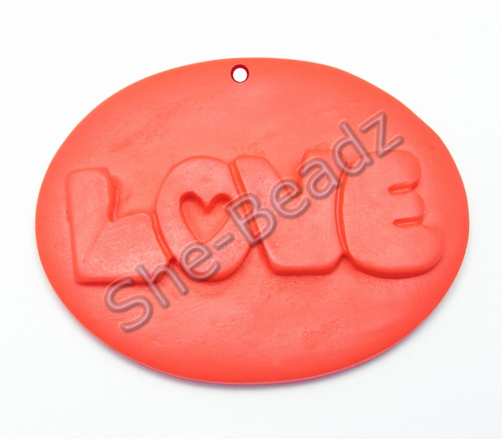 Fimo LOVE Pendants Pk 5