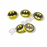 Fimo Batman Charm Beads Pk 10