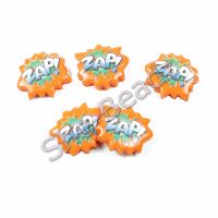 Fimo ZAP! Pop Art Charm Beads (Orange) Pk 10