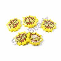 Fimo WOW! Pop Art Charm Beads (yellow) Pk 10