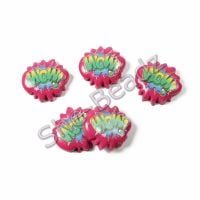 Fimo WOW! Pop Art Charm Beads (Pink) Pk 10
