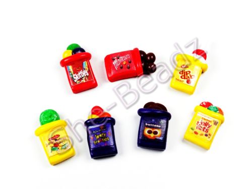 Fimo Various Sweet Packet Charm Beads Tiny Pk 10, YOU CHOOSE