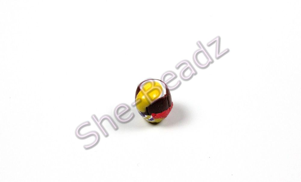 Fimo Tiny Cream Egg Charm Beads With Wrappers Pk 10