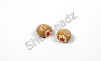 Fimo Tiny Jam Donuts Charm Beads Pk 10