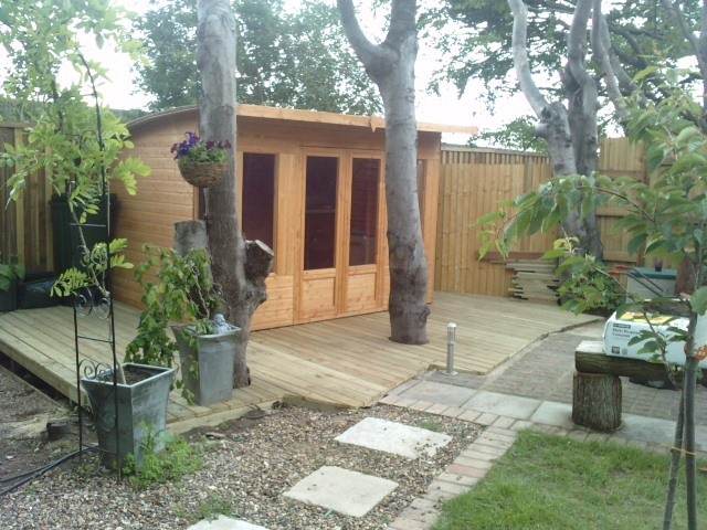 Maidstone Kent Summerhouse and Decking After
