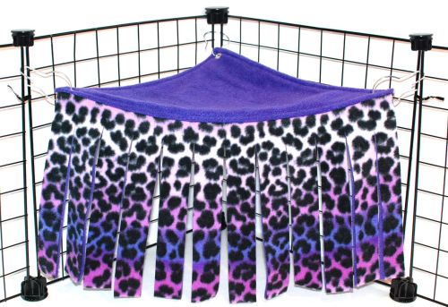 Purple Leopard Corner Curtain