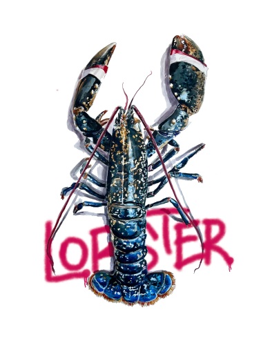 Blue Lobster - Graffiti