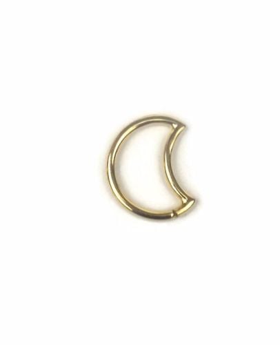 Moon Seam Ring, 18 carat Yellow gold 1.2 mm x 10mm