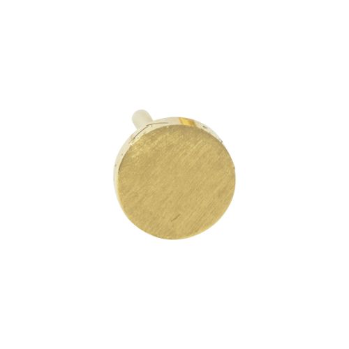 Disk, 18 carat yellow gold front only.