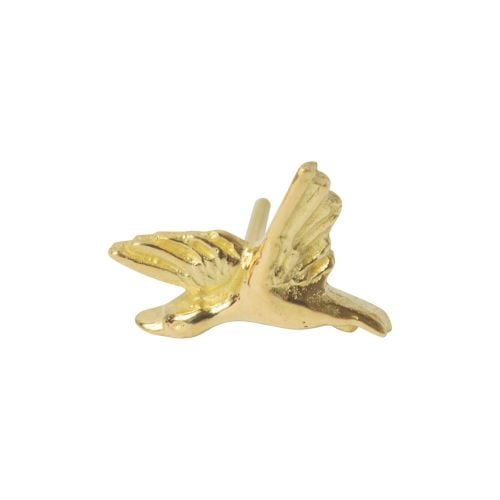Flying Duck, 18 carat Yellow gold, front only