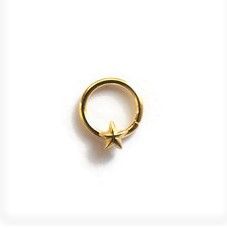 Star, 18 carat yellow gold Seam ring