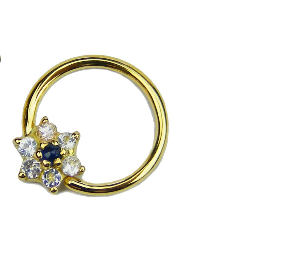 Floret Seam Ring, 18 carat Yellow gold