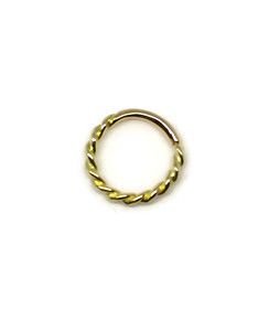 Twister Seam Ring, 18 carat white gold, 1.2 mm. 16 g