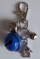 Jake's Walkies Jingle Bells Key Ring for Partially Sighted or Blind Dogs  NAVY BLUE TOP DOG