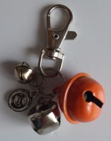 Jake's Walkies Jingle Bells Key Ring for Partially Sighted or Blind Dogs ORANGE BOWL