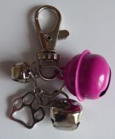 Jake's Walkies Jingle Bells Key Ring for Partially Sighted or Blind Dogs  SHOCKING PINK PAW