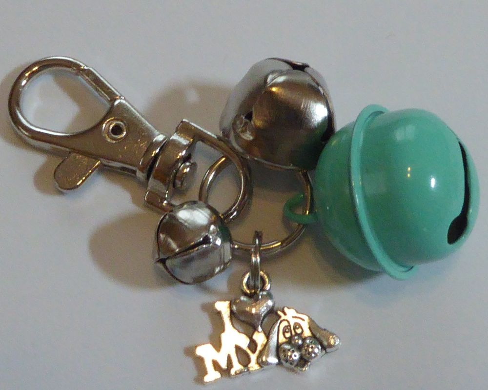 Jake's Walkies Jingle Bells Key Ring for Partially Sighted or Blind Dogs  M