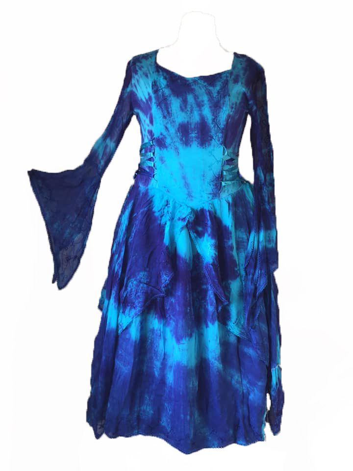 Gorgeous tie dye faerie skies dress
