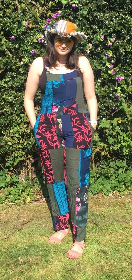 womens funky dungarees