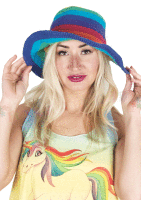 Rainbow summer hat 