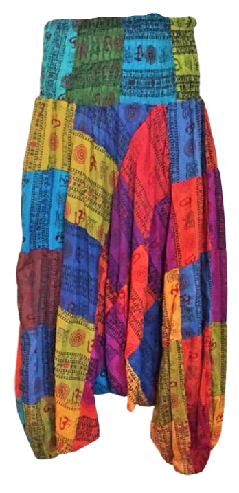 Hippy patchwork harem trousers 