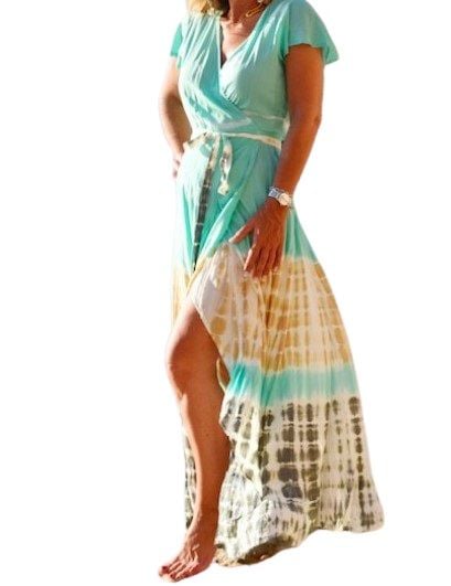 Tie dye wrap over Florence dress or wear as a throw