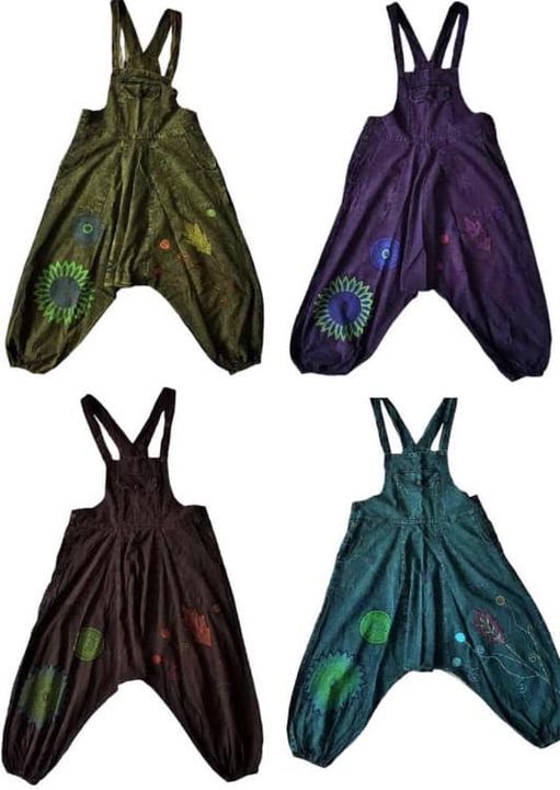 Gorgeous applique harem dungarees/4 colours / 4 sizes