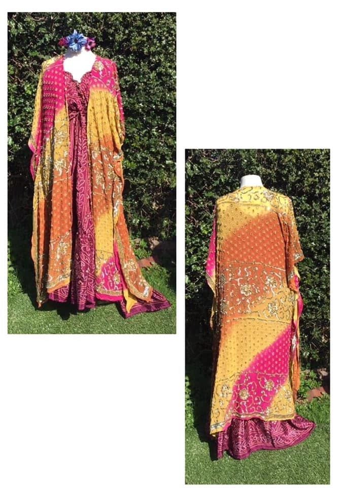 Beautiful beaded and sequined kaftan top
