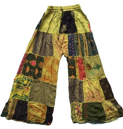 Funky hippie patchwork flared trousers [new sizes]
