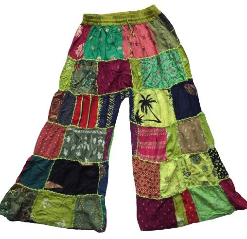 Funky hippie patchwork flared trousers [new sizes-check measurements]