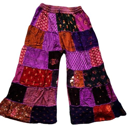 Funky hippie patchwork flared trousers [new sizes-check measurements]