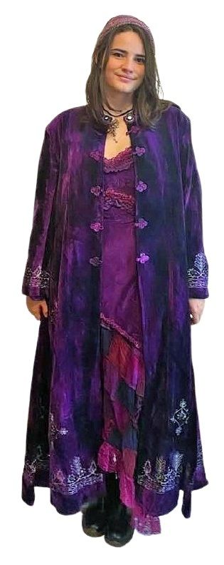 Ethnic embroidered ,long mirrored  jacket L/XL