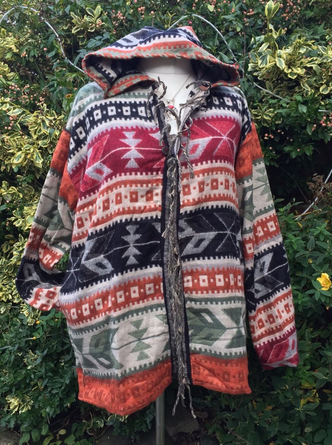 Simply gorgeous snuggie hippy fringed jacket 