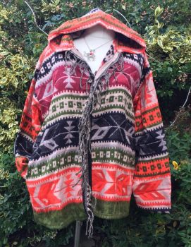 Simply gorgeous snugglie hippy fringed jacket  
