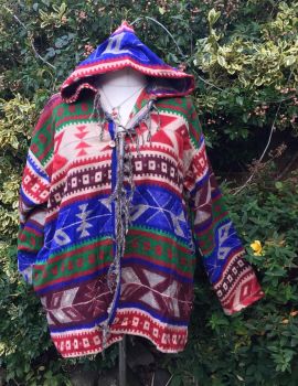 Simply gorgeous snugglie hippy fringed jacket 