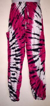 Hippy festival CANDY  tie dye harem trousers [waist 22-50 inches] TR18