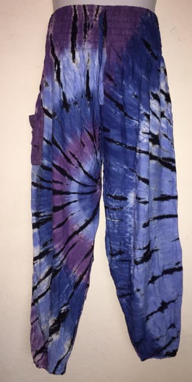 Hippy festival SKYE  tie dye harem trousers [waist 22-50 inches] TR19