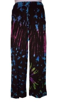 Hippy festival  tie dye straight leg  trousers  [tr01]
