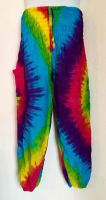 Hippy festival RAINBOW   tie dye harem trousers [waist 22-40 inches] TR08