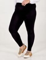Black Curvy Annie soft lined leggings  [18/20 ,22-24,24-26]