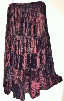 Velvety tiered skirt [read description]