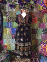 Beautiful sequin mirrored folksy sleeveless Florence dress 20-24 [check measurements]